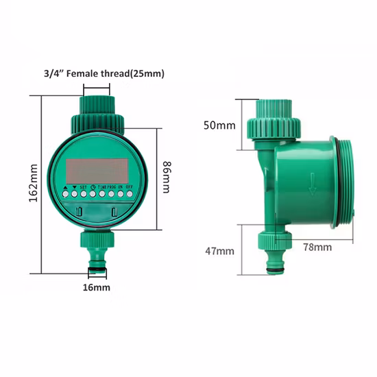 Automatic Electronic Timer LCD Display Solenoid Valve Water Timer Garden Irrigation Controller System
