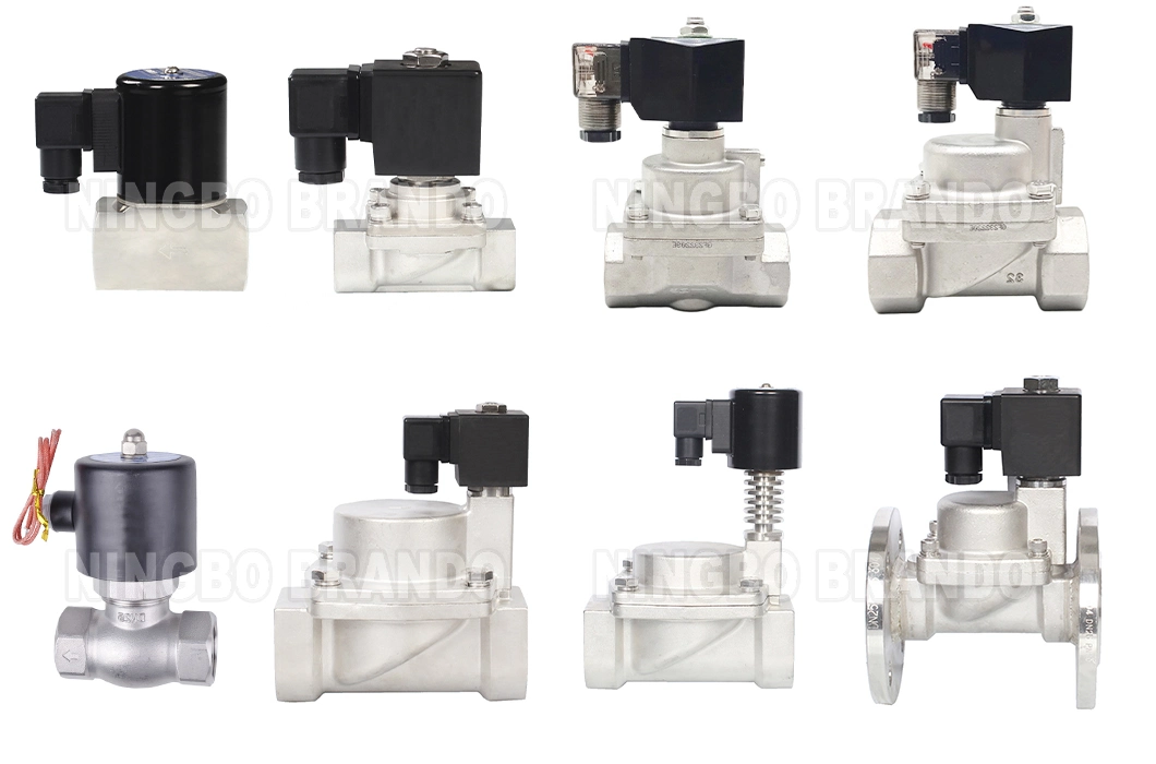 High Temperature Hot Water Steam Solenoid Valve 3/8′′ 1/2′′ 3/4′′ 1′′ 2′′ 24V 110V 120V 220V 230V