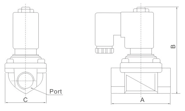 PU225 Series Normal Close General Steam Solenoid Valve