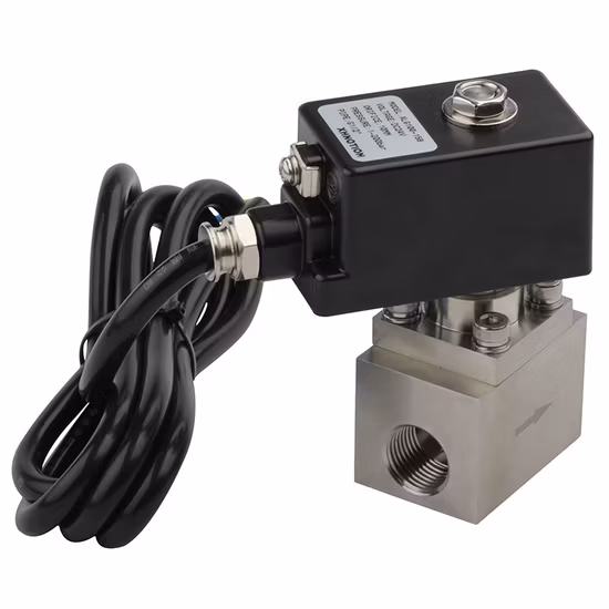 Válvula solenóide de aço inoxidável à prova de explosão de alta pressão Xhnotion Xlg150-15bn 200 Bar