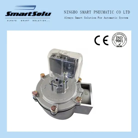 Válvula solenóide de jato de pulso à prova de explosão de alumínio fundido DN65 para equipamento de remoção de poeira