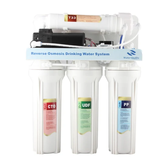 Sistema de filtro de troca de água automática ecológica de 5 estágios purificadores de água de osmose reversa quente